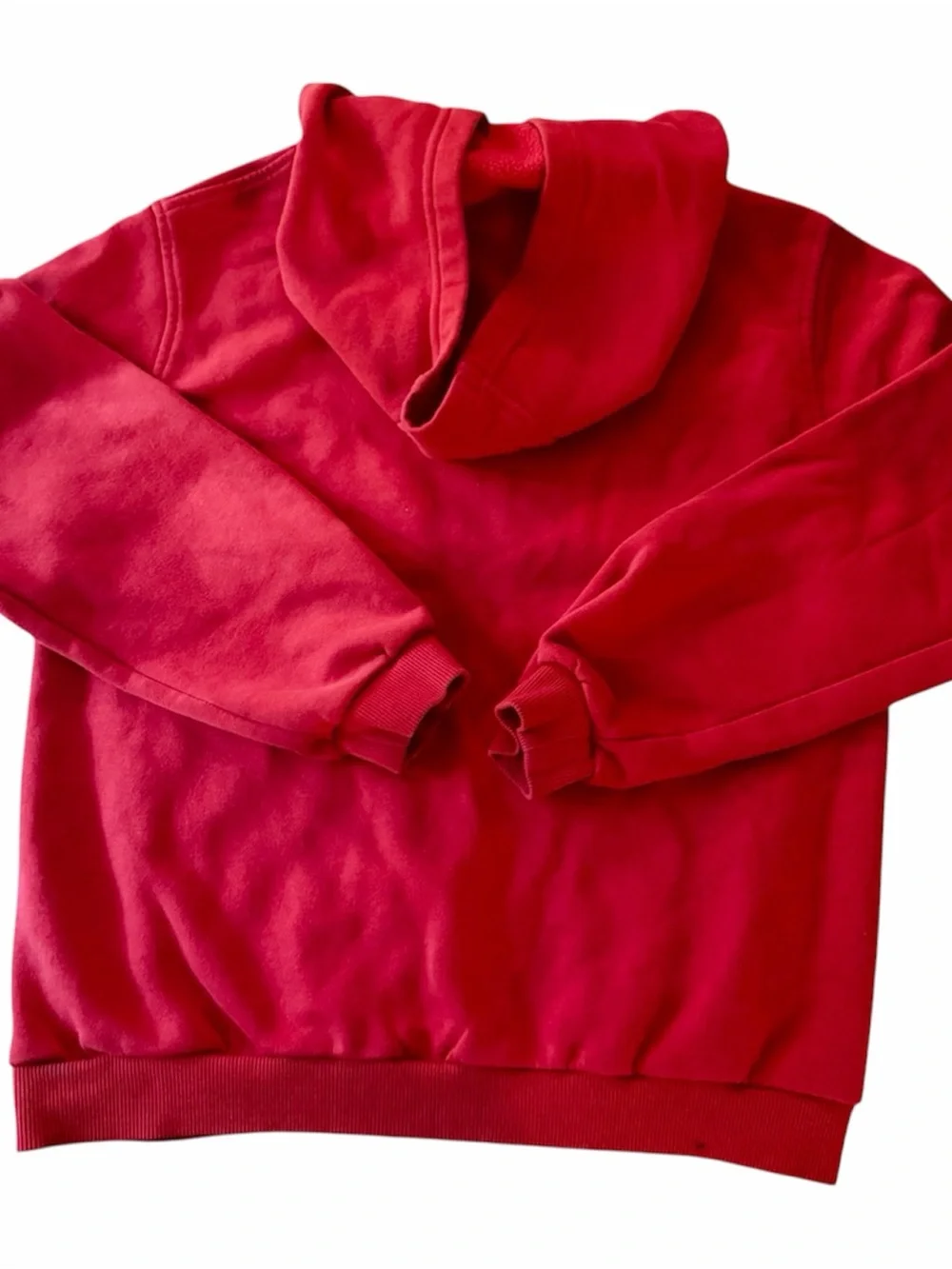 Nike Youth Red With White Logo Hoodie